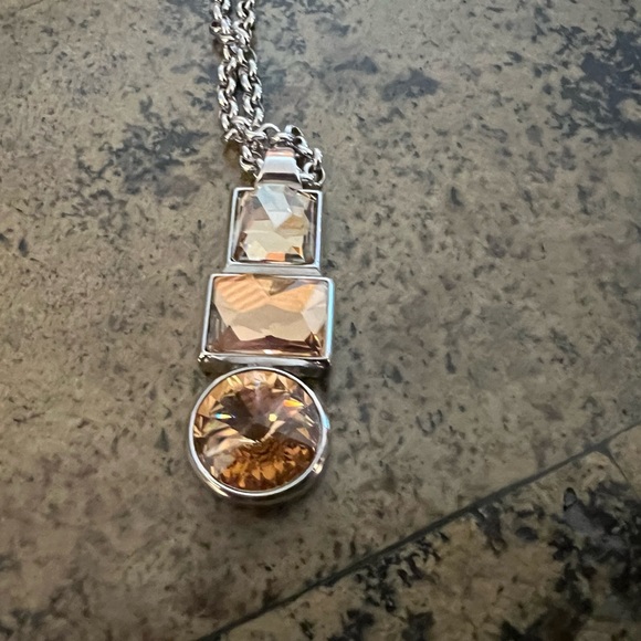 MYKA- RABAT SWAROVSKI Golden Yellow CRYSTAL NECKLACE & Bracelet - Picture 8 of 9